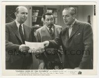7d247 CHARLIE CHAN AT THE OLYMPICS 8x10.25 still '37 Asian detective Warner Oland looks for clues!