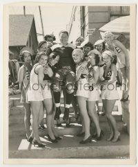 7d261 COLLEGE RHYTHM 8x9.75 key book still '34 football player Jack Oakie hoisted by sexy girls!