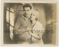 7d265 CONDEMNED 8x10 still '29 romantic close up of Ronald Colman holding pretty Ann Harding!