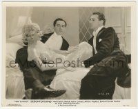 7d286 DESIGN FOR LIVING 8x10.25 still '33 Gary Cooper, Fredric March & sexy Miriam Hopkins on bed!