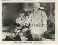 7d290 DEVIL'S ISLAND 8x10.25 still '39 close up of Boris Karloff in line to get his meal!