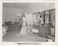 7d302 DOLORES DEL RIO 8x10.25 still '34 the beautiful Warner Bros. star in her huge dressing room!