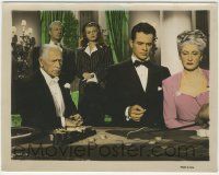 7d052 DOWN TO EARTH color 8x10.25 still '46 Rita Hayworth watches Parks gambling at roulette table!
