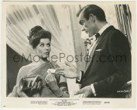 7d323 DR. NO 8.25x10.25 still '62 Sean Connery as James Bond hands his card to sexy Eunice Gayson!