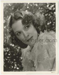 7d337 ELEANOR POWELL 8x10.25 still '40s great head & shoulders portrait wearing lace gown!