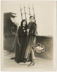 7d344 ETERNAL FLAME 8x10.25 still '22 Duchess Norma Talmadge & Conway Tearle on ship, lost film!
