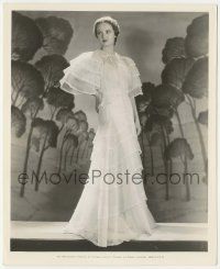 7d347 EVELYN VENABLE 8.25x10 still '33 in frock of white moussline from Death Takes a Holiday!