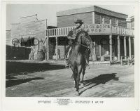 7d364 FOR A FEW DOLLARS MORE 8x10.25 still R69 great image of Clint Eastwood on horse in town!