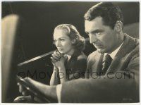 7d482 IN NAME ONLY 7x9.25 still '39 close up of worried Carole Lombard & Cary Grant in car!