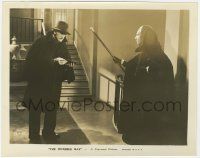 7d492 INVISIBLE RAY 8x10 still '36 mother with cane about to strike Boris Karloff, Universal!
