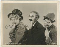 7d629 MARX BROTHERS 8x10 still '30s wonderful close portrait of Groucho, Chico & Harpo!