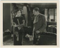7d636 MATA HARI 8x10 still '31 c/u of Greta Garbo as the legendary spy with Lionel Barrymore!