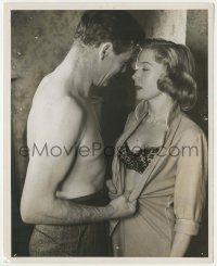 7d698 ODDS AGAINST TOMORROW 8x10 still '59 barechested Robert Ryan c/u undressing Gloria Grahame!