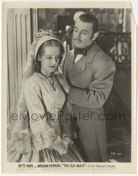 7d701 OLD MAID 8x10.25 still '39 close up of sad Bette Davis comforted by George Brent!