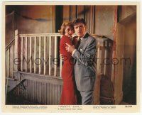 7d073 PARTY GIRL color 8x10 still #9 '58 close up of Robert Taylor clutching Cyd Charisse by porch!