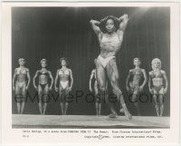7d743 PUMPING IRON II: THE WOMEN 8x10 still '85 female bodybuilder competition, Carla Dunlap!