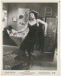 7d745 PUSHER 8x10.25 still '59 Harold Robbins early drug movie, great image of doped up bad girl!