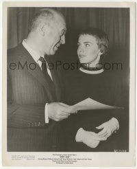 7d780 SAINT JOAN candid 8x10 still '57 beautiful Jean Seberg out of costume with Otto Preminger!