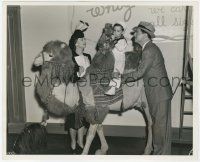 7d808 SHADOW OF THE THIN MAN 8x10 still '41 William Powell, Myrna Loy, Dickie Hall, camel & monkey