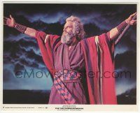 7d086 TEN COMMANDMENTS 8x10 mini LC #4 R72 Charlton Heston as Moses parting the Red Sea!