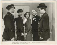 7d893 THEY MET IN A TAXI 8x10.25 still '36 Ward Bond arrests Chester Morris & beautiful Fay Wray!