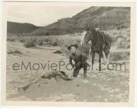 7d902 THREE GODFATHERS 8x10 still '36 cowboy Chester Morris finds man half buried in the sand!