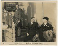 7d904 THREE STRANGERS 8x10.25 still '46 Alan Napier watches Peter Lorre & Sydney Greenstreet!