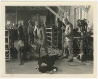 7d905 THREE WISE FOOLS 8x10 still '23 convicts in machine shop overpower prison guard, King Vidor