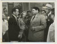 7d919 TO HAVE & HAVE NOT 7.75x10 still '44 Lauren Bacall watches Humphrey Bogart stare at Seymour!