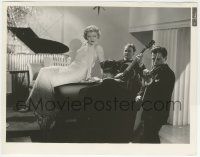 7d967 WILD GOLD 8x10.25 still '34 pretty showgirl Claire Trevor lounging on piano while men perform