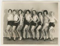 7d971 WILD PARTY 8x10 key book still '29 eight whoopee girls chosen by Paramount for this movie!