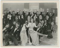 7d996 ZIEGFELD FOLLIES 8.25x10 still '45 Judy Garland in production number with guys in suits!