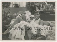 7d999 ZOUZOU deluxe 7x9.5 still '34 wonderful image of Josephine Baker lounging & showing her legs!