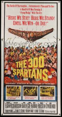 7f139 300 SPARTANS 3sh '62 Richard Egan, historical epic of the mighty battle of Thermopylae!