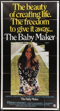 7f161 BABY MAKER int'l 3sh '70 directed by James Bridges, surrogate mom Barbara Hershey!