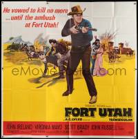 7f035 FORT UTAH 6sh '66 John Ireland vowed to kill no more until the ambush at Fort Utah!