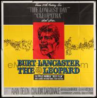 7f059 LEOPARD 6sh '63 Luchino Visconti's Il Gattopardo, cool art of Burt Lancaster!