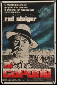 7f619 AL CAPONE Argentinean R70s art of Rod Steiger to the most notorious gangster with cigar!
