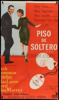 7f633 APARTMENT Argentinean '60 Billy Wilder, art of Jack Lemmon & Shirley MacLaine by lock & key!