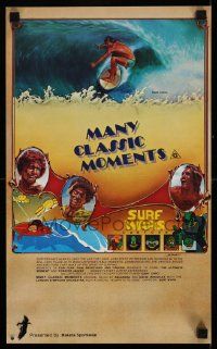 7g421 MANY CLASSIC MOMENTS Aust special poster '78 surfing, wacky Surf Wars cartoon as well!