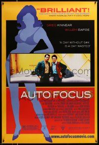 7g530 AUTO FOCUS DS 1sh '02 Greg Kinnear as Bob Crane, Willem Dafoe, sexy silhouette artwork!