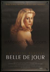 7g557 BELLE DE JOUR DS 1sh R95 Luis Bunuel, close up of sexy Catherine Deneuve!