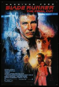 7g566 BLADE RUNNER 1sh R07 Ridley Scott sci-fi classic, art of Harrison Ford by Drew Struzan!