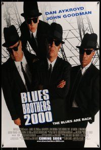 7g571 BLUES BROTHERS 2000 advance DS 1sh '98 Dan Aykroyd, John Goodman, John Landis directed!
