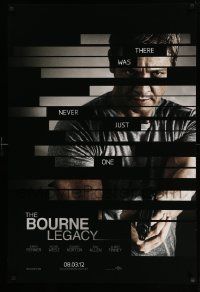 7g575 BOURNE LEGACY teaser DS 1sh '12 there was never just one, Jeremy Renner!