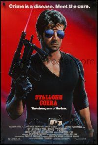 7g601 COBRA 1sh '86 crime is a disease and Sylvester Stallone is the cure!