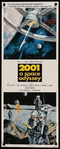 7g221 2001: A SPACE ODYSSEY 14x36 commercial poster '95 Kubrick, Bob McCall artwork!
