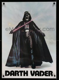 7g242 DARTH VADER 20x28 commercial poster '77 image of Sith Lord w/ lightsaber activated!