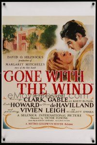 7g253 GONE WITH THE WIND 24x36 commercial poster '94 Clark Gable, Vivien Leigh, different!