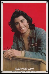 7g266 JOHN TRAVOLTA 23x35 commercial poster '76 great close up starring in Welcome Back Kotter!